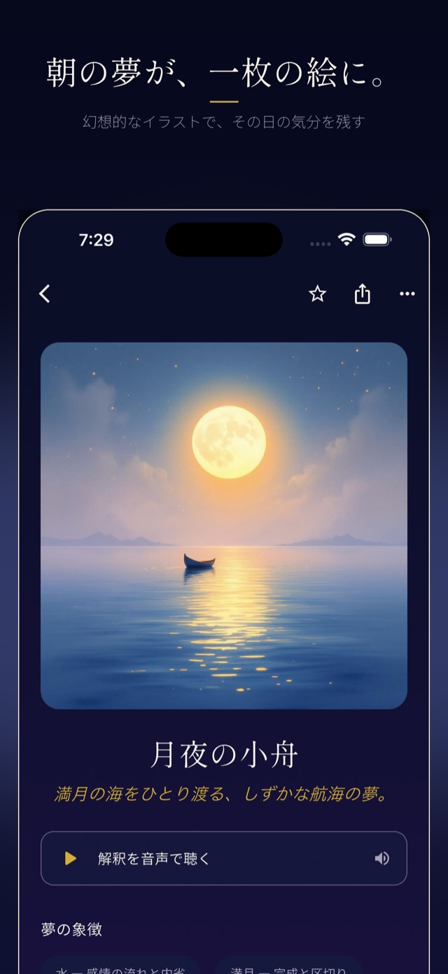 朝の夢が、一枚の絵に。